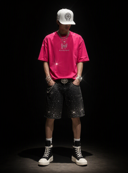 ダイヤモンド・バタフライTシャツ　dp1015