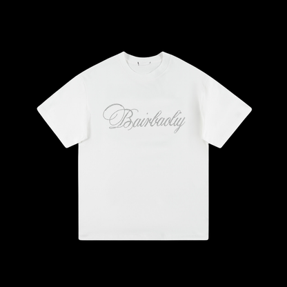 エンジェルウィング＆ローズ ラインストーン Tシャツ　dp1040