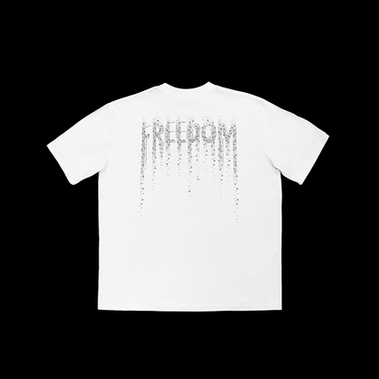 FREEDOM ラインストーン バックプリント Tシャツ　dp1046