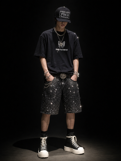 ダイヤモンド・バタフライTシャツ　dp1015