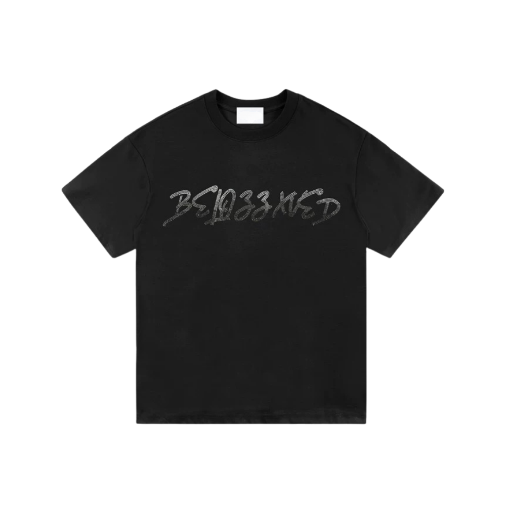 エンジェルウィング ラインストーンTシャツ　dp1021
