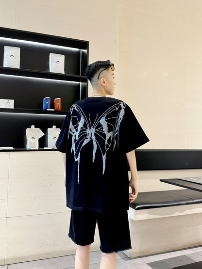 ダイヤモンド・バタフライTシャツ　dp1015