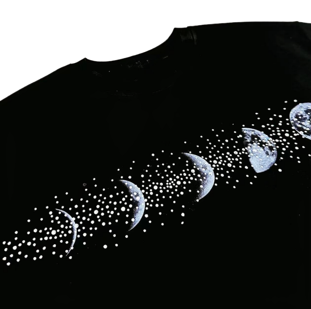スターダスト・ルナ・フェイズ　ラインストーンTシャツ　dp1011