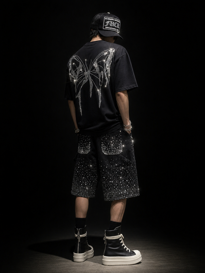 ダイヤモンド・バタフライTシャツ　dp1015