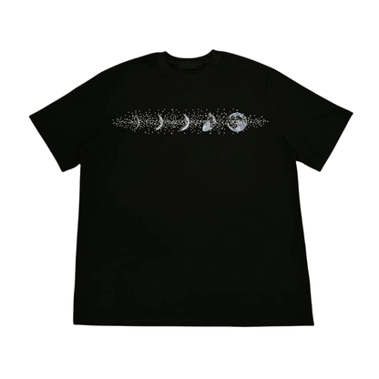 スターダスト・ルナ・フェイズ　ラインストーンTシャツ　dp1011