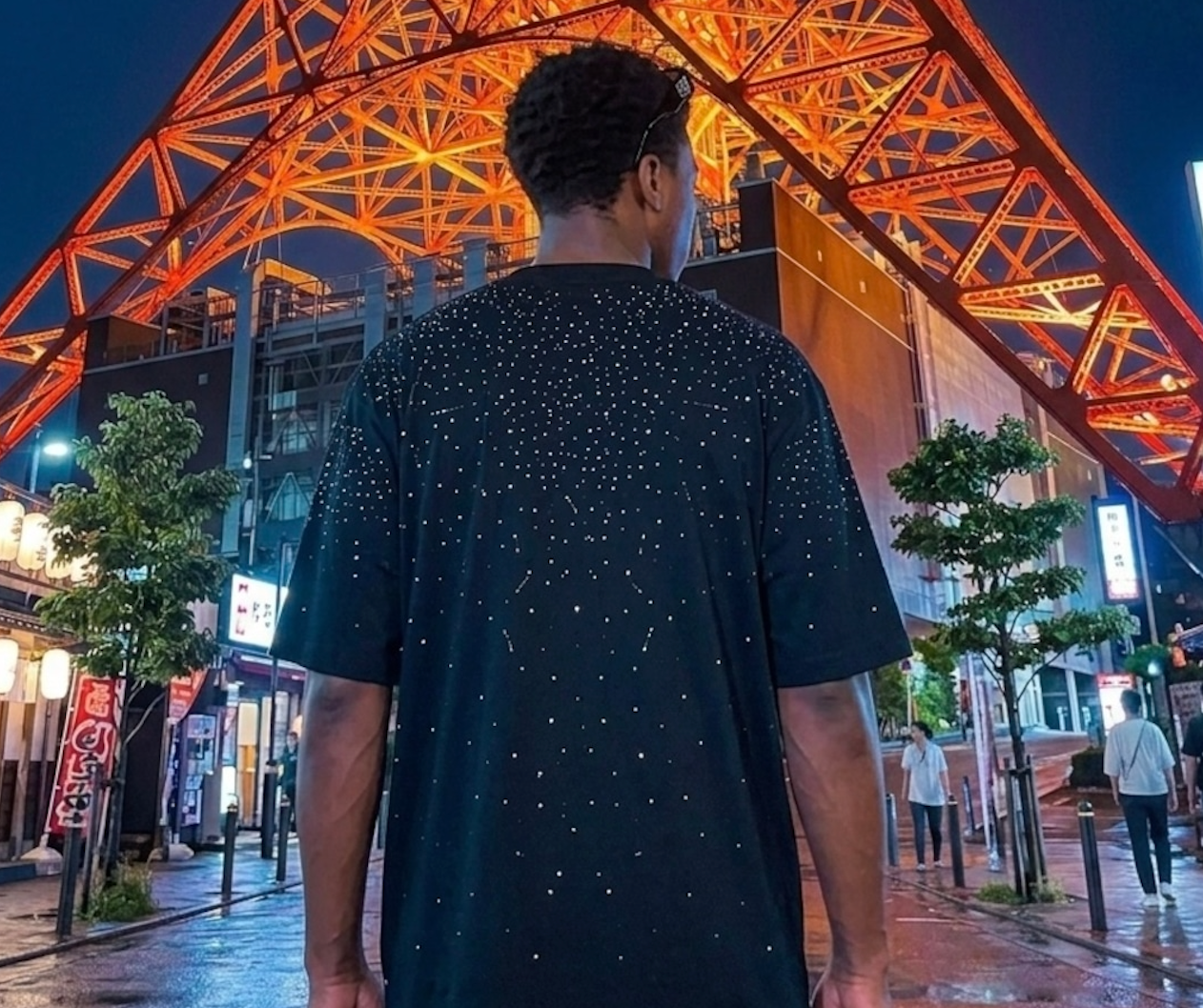 スターダスト・ラインストーン ヘビーウェイト プレミアムTシャツ　dp1001