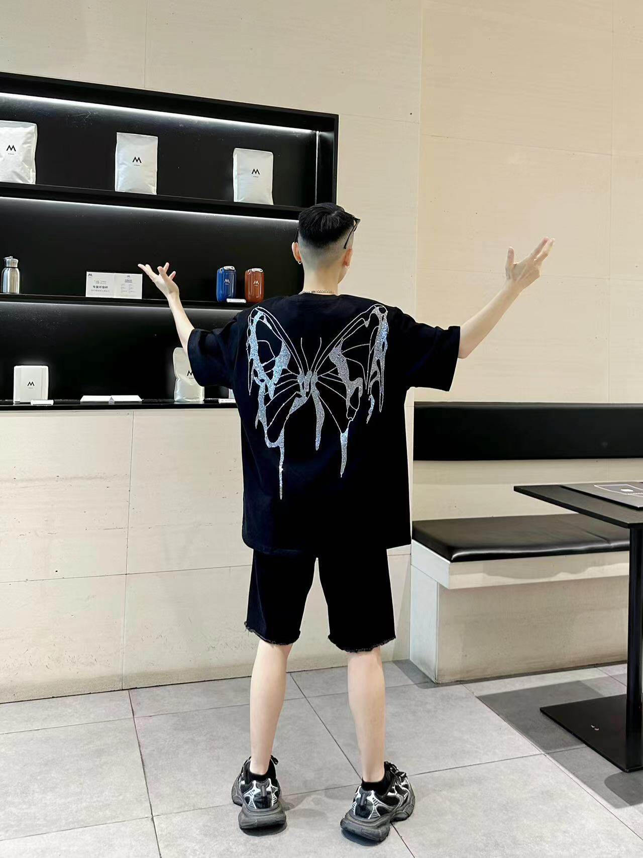 ダイヤモンド・バタフライTシャツ　dp1015