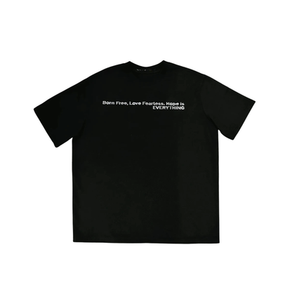 FREEDOM ラインストーン バックプリント Tシャツ　dp1046