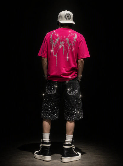ダイヤモンド・バタフライTシャツ　dp1015