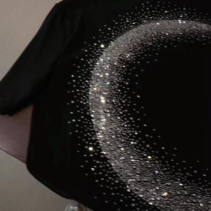スターダスト・ルナ・フェイズ　ラインストーンTシャツ　dp1011